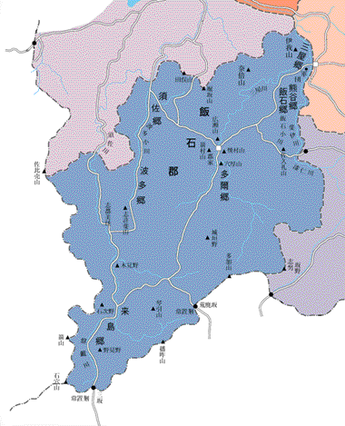 飯石郡地図