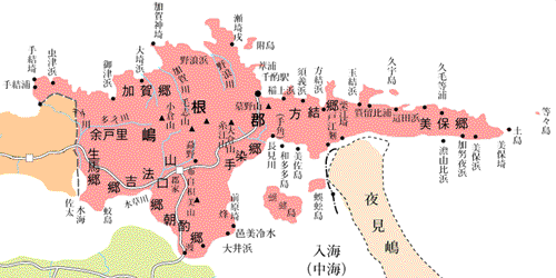 嶋根郡地図