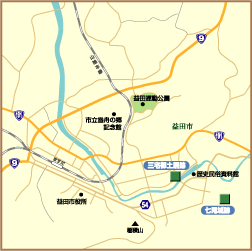 三宅御土居跡・七尾城跡地図