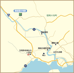 隠岐国分寺跡地図