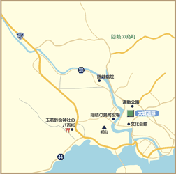 大城遺跡地図