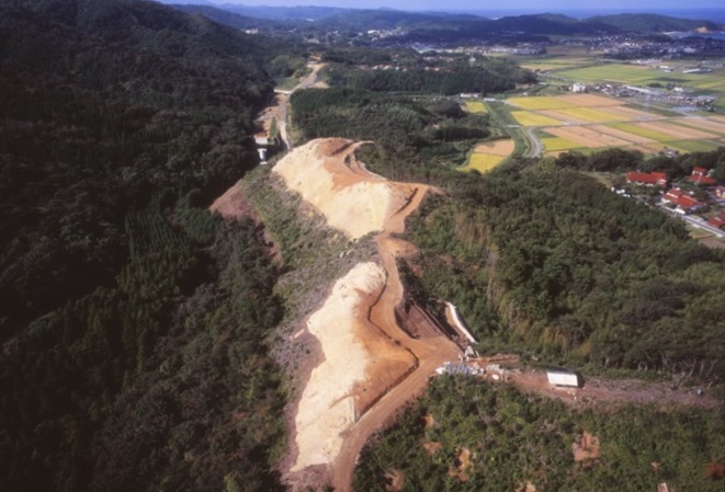 大西大師山遺跡全景