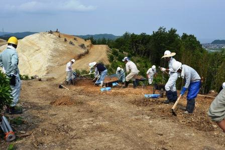 大西大師山遺跡の調査区