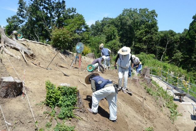 高丸遺跡の調査状況1