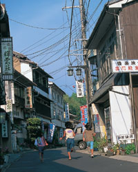 温泉津温泉街の写真