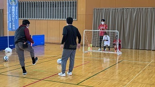 ブラインドサッカーの様子