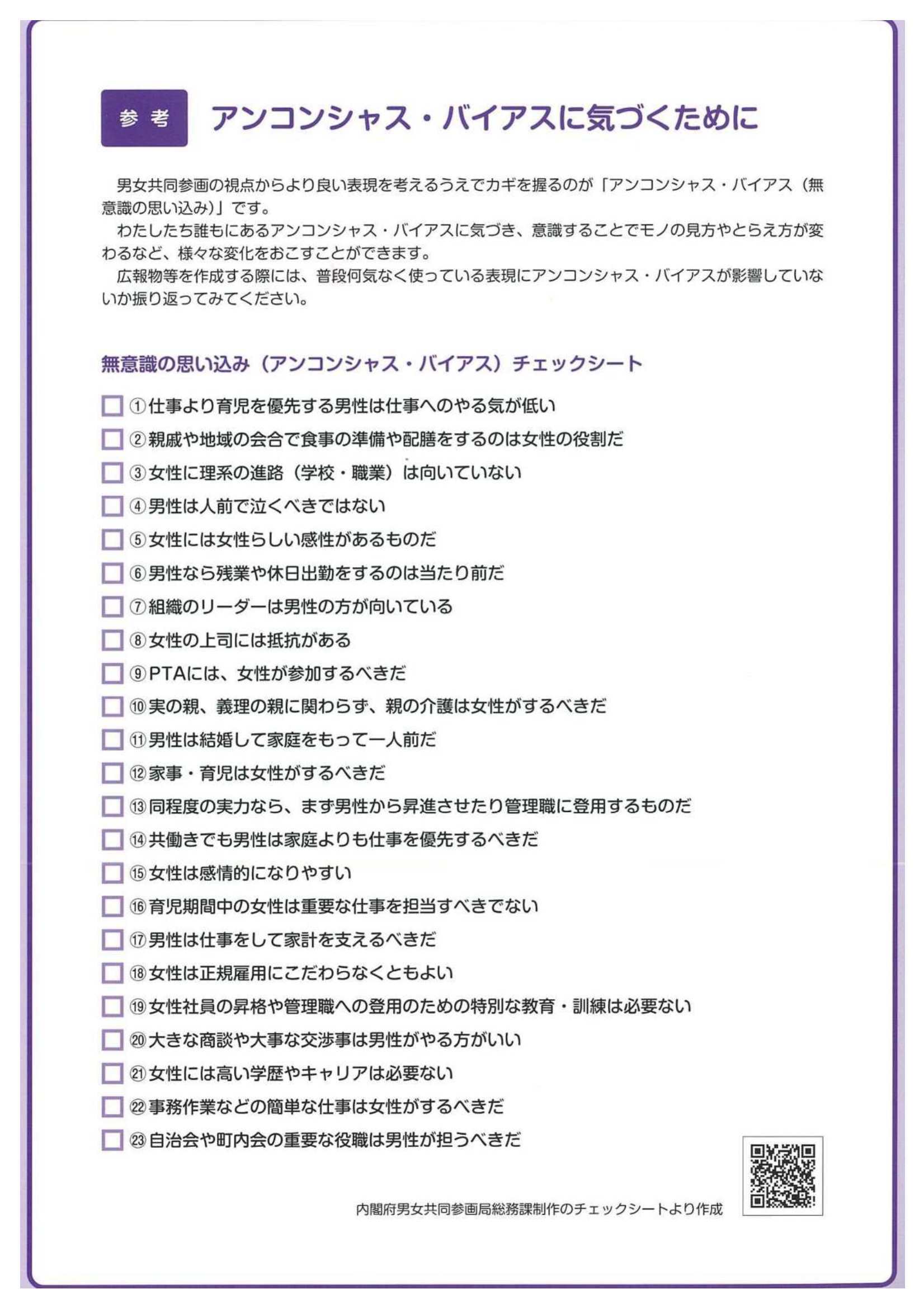 チェックシート（表現ガイドライン）