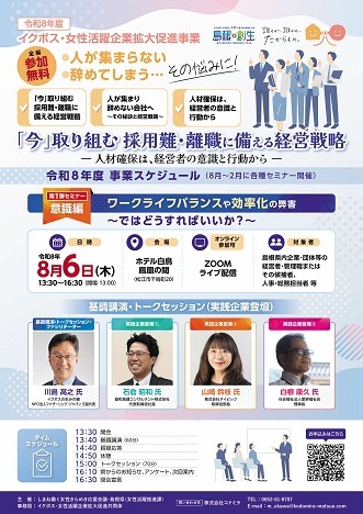 イクボスセミナー意識編のチラシ