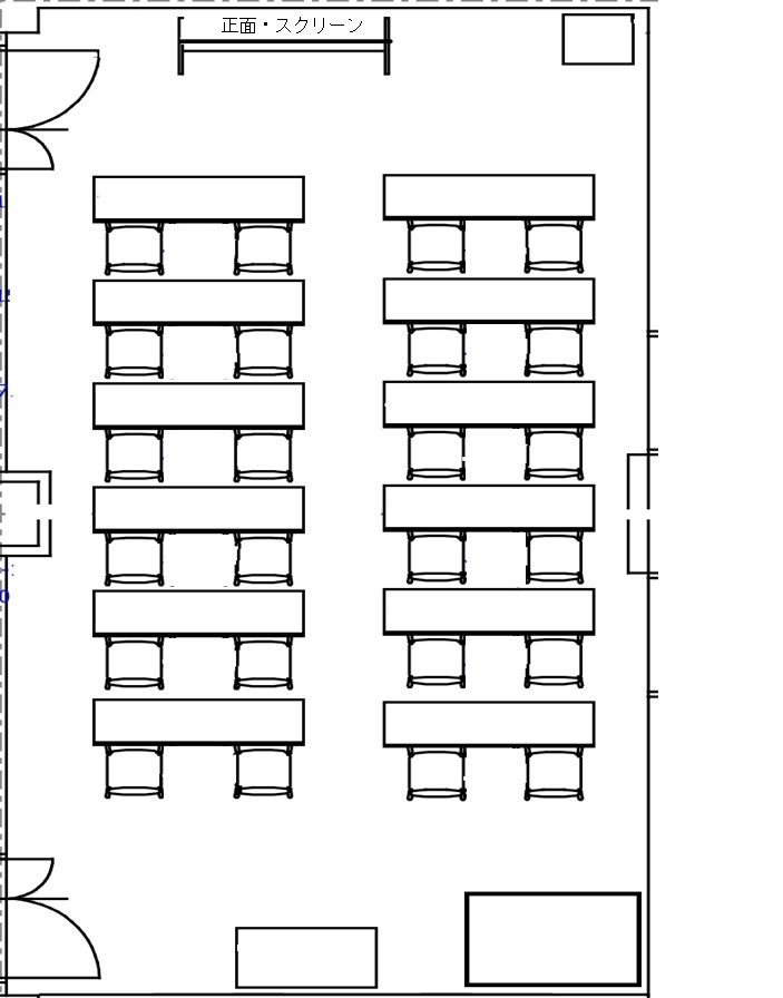 研修室レイアウト図