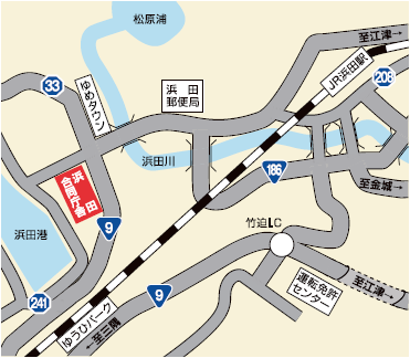 島根県浜田合同庁舎地図