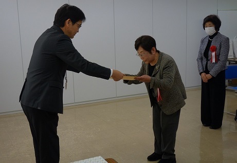 令和７年度伝達式の様子