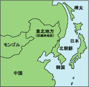 中国東北地方地図