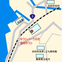 ゆうひパーク浜田フードコートの地図