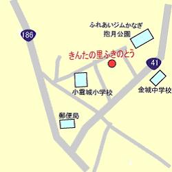 きんたの里ふきのとうの地図