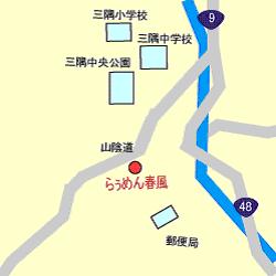 らぅめん春風の地図