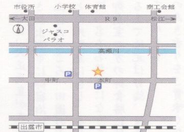 羽根屋本店の地図