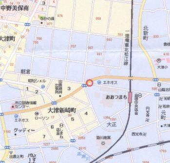 羽根屋大津店の地図