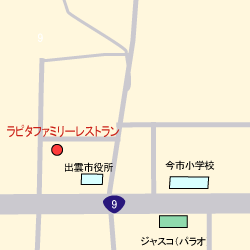 ラピタファミリーレストランの地図