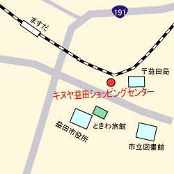 キヌヤ益田ショッピングセンターの地図