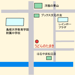 たまき松江店の地図