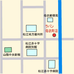 ラパン母衣町店の地図