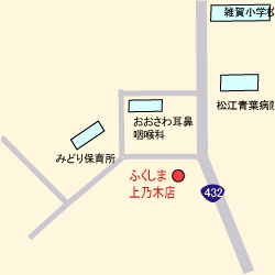 ふくしま上乃木店の地図