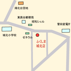 ふくしま城北店の地図