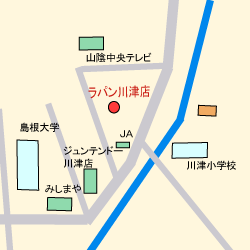 ラパン川津店の地図