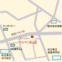 マルマン茶山店の地図