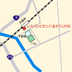 レストランピオニイ(あすてらす内)の地図
