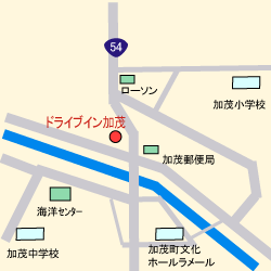 ドライブイン加茂の地図