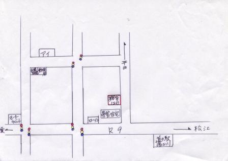 美容室はらの地図