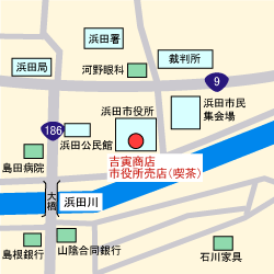 吉寅商店市役所売店(喫茶)の地図