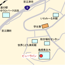 ビューラインの地図