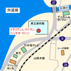 イタリアンレストランベッキオ・ロッソの地図