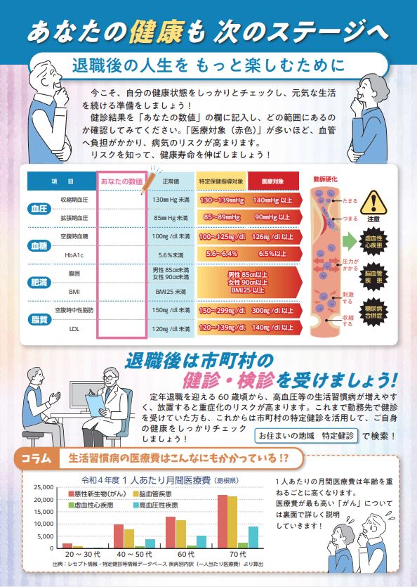 あなたの健康も次のステージへチラシ