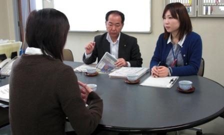 事業所訪問の様子