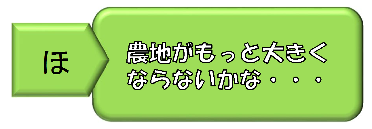 農地がもっと大きくならないかな。そんな時にほ場整備事業を活用。