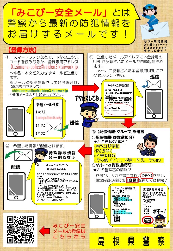 みこぴー安全メールの登録について２