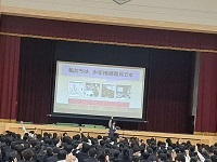 出雲市立第三中学校でのネット安全教室の様子２