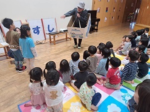 出雲サンサン保育園での防犯教室の様子１
