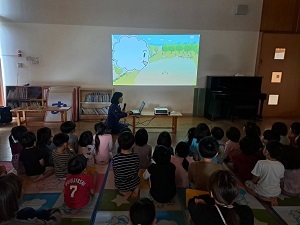 出雲サンサン保育園での防犯教室の様子２