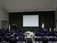 出雲北陵中学校でのネット安全教室の様子４