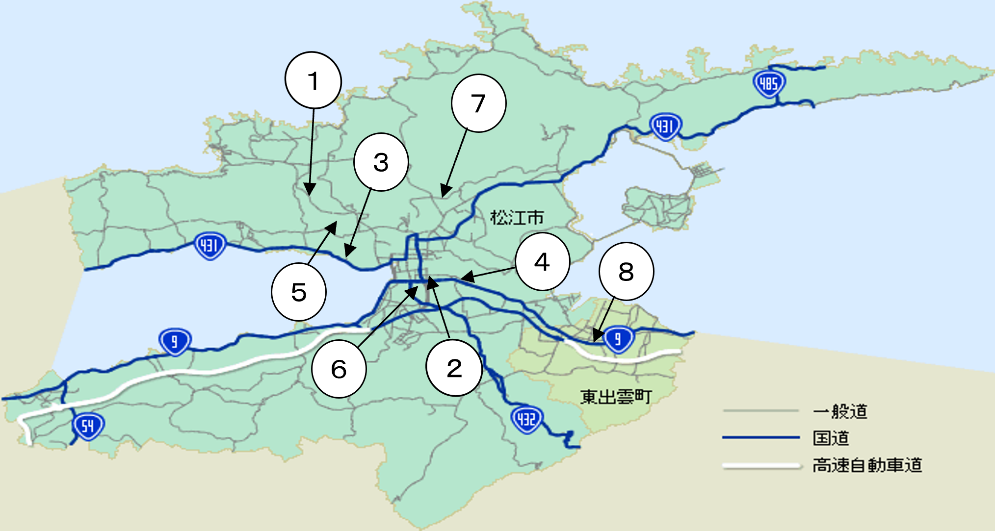 松江警察署管内