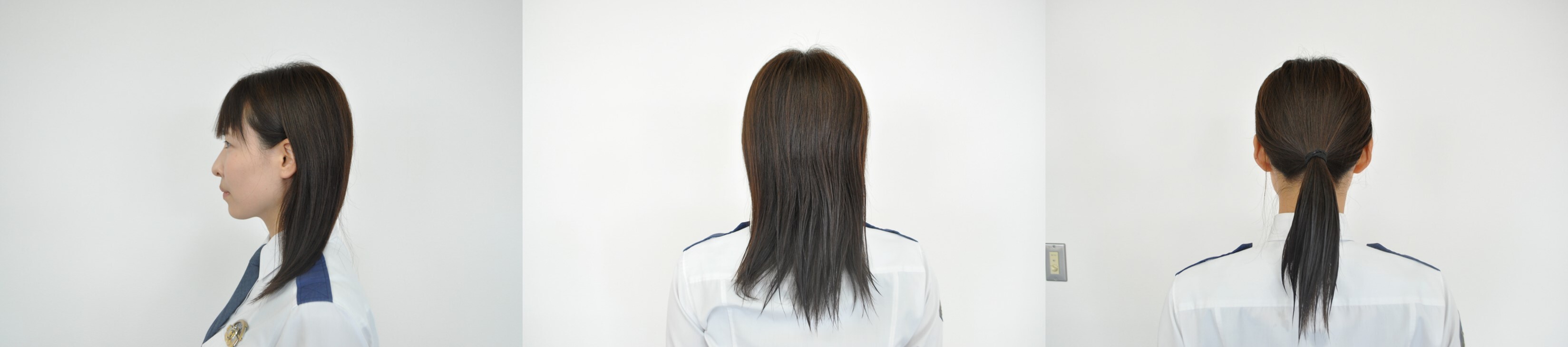 女性警察官髪型