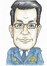 江津警察署長似顔絵