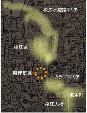 松江市の地図